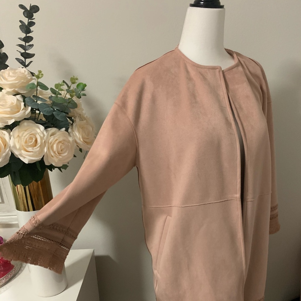 Pink suede Jacket - Picture 6 of 7